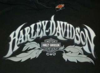 HARLEY DAVIDSON T Shirt YUCCA VALLEY CA Vintage BLACK Motorcycle BIKER 
