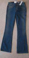 NEW JUNIORS 1 LEVIS BLUE JEANS 518 LOWRISE BOOTCUT NWT  