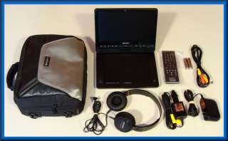SONY 9 Portable DVD Player DVP FX 950 w/ MDR ZX100 Headphones, Targus 
