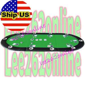 84 10 Player Texas Holdem Foldable Poker Table Top With Stainless 