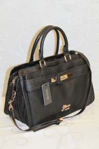 Ladies Cayenne Satchel Handbag Purse Black # GU 9957  