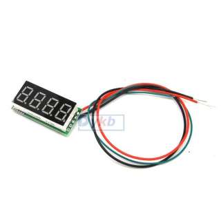 36 Digital Panel Meter DC Voltage Volt meter 0 33V Green LED DC 0V 