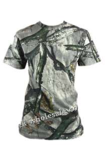 NEW CAMOUFLAGE CAMO REAL TREE JUNGLE PRINT T SHIRT TOP  