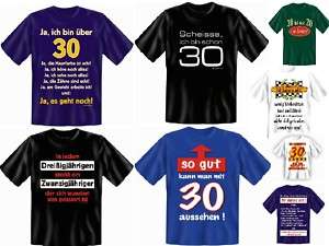 Fun T Shirt Coole Lustige Witzige Sprüche 30 Geburtstag  