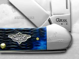 CASE XX Ocean Blue Gunboat Canoe Pocket Knife Knives  
