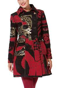 Desigual by L Post Human Jacquard Coat  