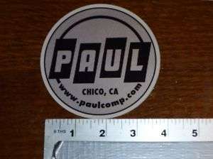 Paul Components Large Logo Sticker Decal  