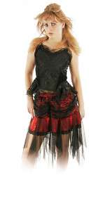 Gothic Mini Halloween Skirt Victorian Prom Red 1445  