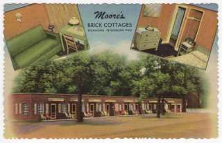   Postcard of Moore’s Brick Cottages in Richmond, Virginia  