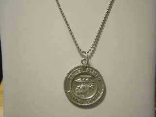 USMC ~ UNITED STATES MARINE CORPS Medallion Necklace  