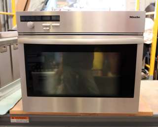 MINT MIELE 27 BUILT IN STAINLESS STEEL CONVECTION WALL OVEN H387 2BP 