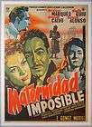   Imposible Original Vintage Mexican 1 Sheet Movie Poster, linen backed