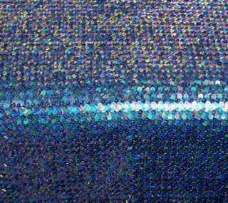 Stretch Sequin Fabric by the Yard Blues~Silver~Blacks  