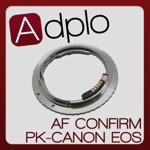 AF Confirm Pentax PK Lens To Canon EOS EF Adapter 60D  