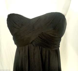 Crew Silk Chiffon Taryn Dress $215 Black sz14  