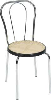 Stylish cafe Bistro Chair with steel frame and polished seat FREE 