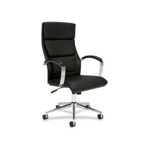  Basyx Executive High Back Chair   Black Leatherette 