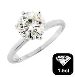 26ct HIJ I2 Diamond Solitaire 18ct Gold Ring Any Size  