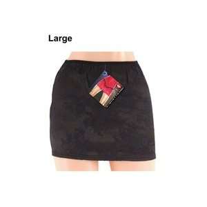  Brocade mini skirt black large 