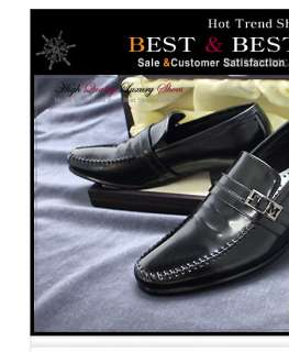   Luxury men dress shoes gentle leather black brown