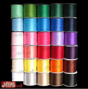 3MM x 20M DOUBLE SIDED HIGH QUALITY SATIN RIBBON, ASSORTED COLOURS 