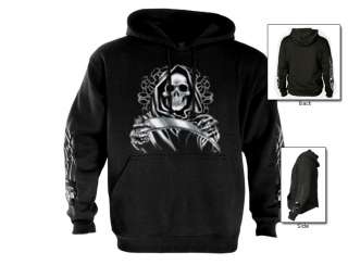 Grim Reaper Gothic Mens Hoodie Skate/Punk evil satan  