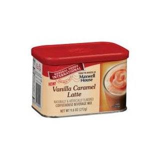 Folgers Cafe Latte Caramel Groove Beverage Mix, 10.5 Ounce Units (Pack 