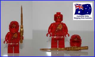   Lego Ninjago Minifigs   NRG (Energy) KAI Minifigure with Dragon 