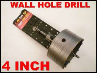 WALL HOLE DRILL 4 110MM PIPES DRAIN CORE BRICKWORK CONCRETE BLOCKS 