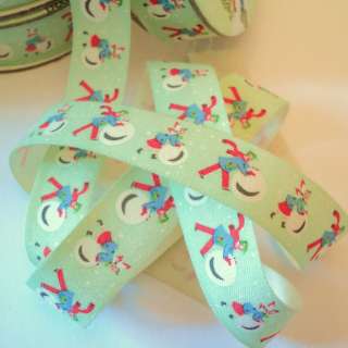 6m roll VINTAGE MERRY CHRISTMAS RIBBON and present  