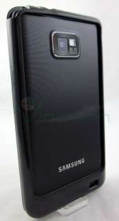 Pellicola+Bumper NERO per Samsung Galaxy S2 SII i9100 custodia anti 