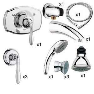 Grohe Accessories 95553 Grohe Seabury DreamSpa Trim Package Brushed 