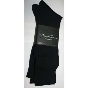 Kenneth Cole Bamboo Blend Mens 3 Pack Dress Socks   One Size   Black