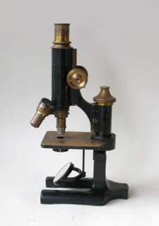   antique microscope WINKEL Göttingen about 1900 woodcase