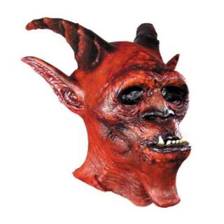 Adult Red Latex Demon Mask   Devil Costume Masks   15MR035023