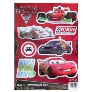 Disney Pixar Cars 2 Wall Sticker Kit Toys & Games