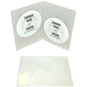  (25) Slim Frosted Clear Double DVD Empty Replacement Boxes 
