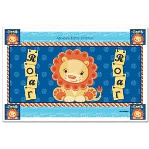    Lion Boy   Personalized Baby Shower Placemats Toys & Games