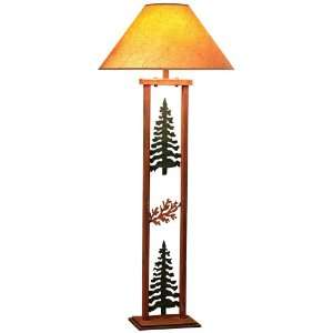  Cedar Ridge Pine Tree and Cedar Rectangular Floor Lamp 