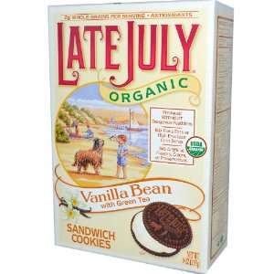Late July   Organic Sandwich Cookies, Vanilla Bean with Green Tea   9 