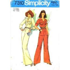  Simplicity 7310 Vintage Sewing Pattern Womens Jumpsuit 
