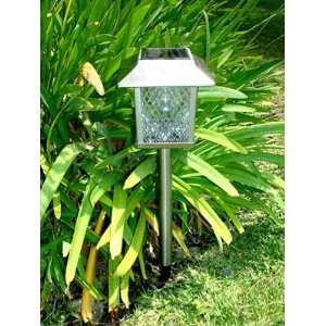  Stainless Steel Square Solar Light Patio, Lawn & Garden