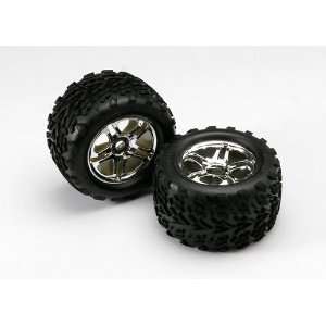   5174R Talon 3.8 Tires on Chrome Split Spoke Rims Toys & Games