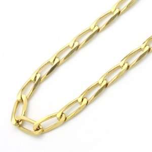  14K Yellow Gold 3mm Link Open Chain Necklace 16 Jewelry