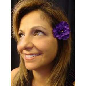  NEW Small African Violet Purple Hair Flower Clip, Limited 