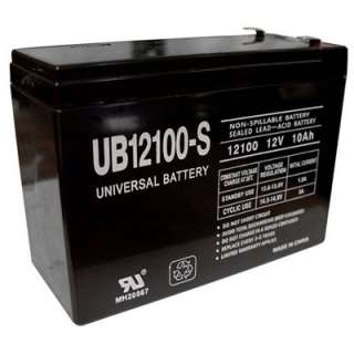 12V 10Ah SLA Sealed Lead Acid Battery Universal UB12100S D5719  