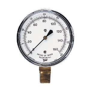 Ashcroft Low Pressure gauge, 0 to 15 H 2 O and 0 to 4 kPa 