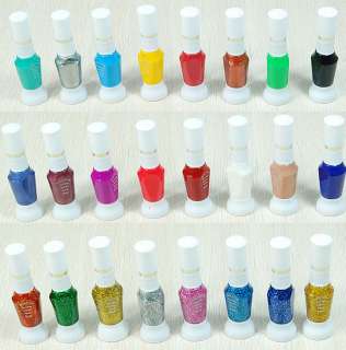 48 Colors 2 Way False Nail Art Brush Varnish Polish Brushs Pen Makeup 