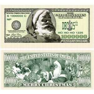   Claus Collectible Christmas Dollar Bills 20 Pack 