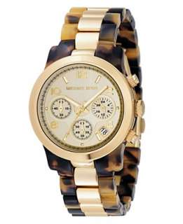 Michael Kors Watch, Womens Chronograph Goldtone Mixed Metal and 